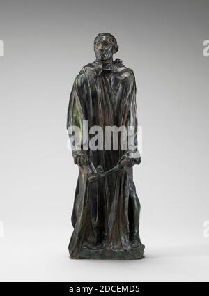 Auguste Rodin, (Bildhauer), französisch, 1840 - 1917, EIN Burgher von Calais (Jean d'Aire), Modell 1884-1889, Reduktionsguss wahrscheinlich 1895, Bronze, insgesamt: 47 x 16 x 14 cm (18 1/2 x 6 5/16 x 5 1/2 Zoll Stockfoto