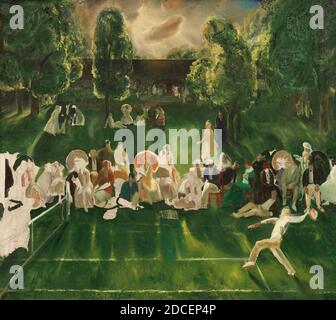 George Bellows, (Maler), Amerikaner, 1882 - 1925, Tennisturnier, 1920, Öl auf Leinwand, insgesamt: 149.8 x 167.6 cm (59 x 66 Zoll Stockfoto