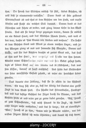 Kinder und Hausmärchen (Grimm) 1850 I 066. Stockfoto