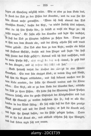 Kinder und Hausmärchen (Grimm) 1850 I 255. Stockfoto