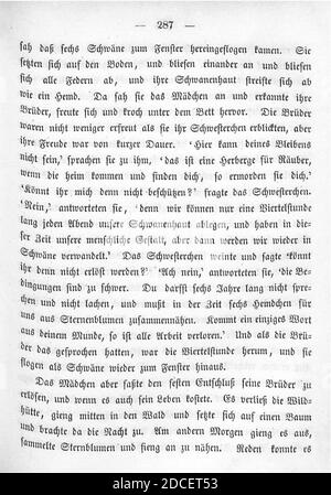 Kinder und Hausmärchen (Grimm) 1850 I 287. Stockfoto