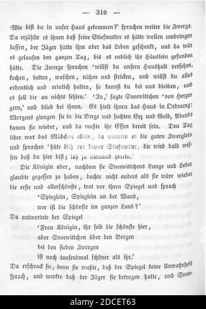 Kinder und Hausmärchen (Grimm) 1850 I 310. Stockfoto