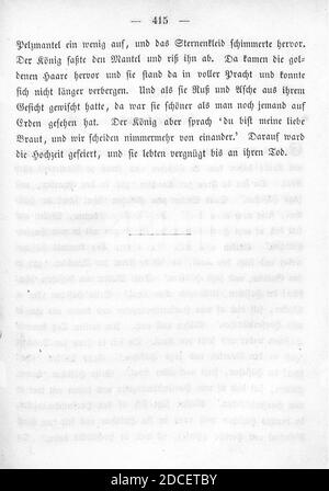 Kinder und Hausmärchen (Grimm) 1850 I 415. Stockfoto