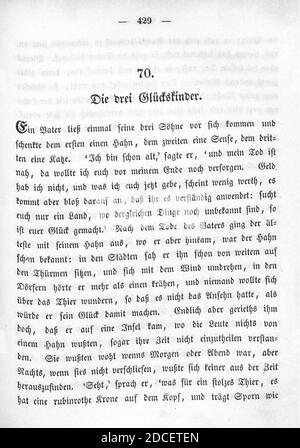 Kinder und Hausmärchen (Grimm) 1850 I 429. Stockfoto