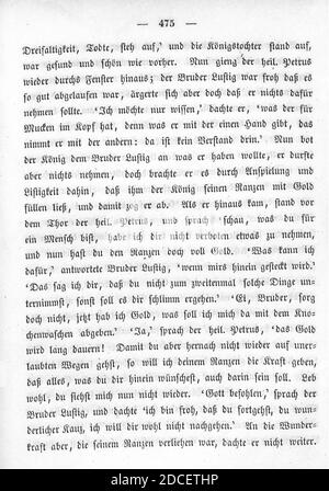 Kinder und Hausmärchen (Grimm) 1850 I 475. Stockfoto