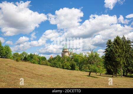 Bojnice - eines der schönsten Schlösser in der Slowakei. Stockfoto