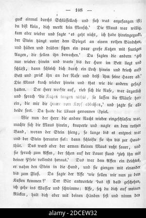 Kinder und Hausmärchen (Grimm) 1850 II 108. Stockfoto