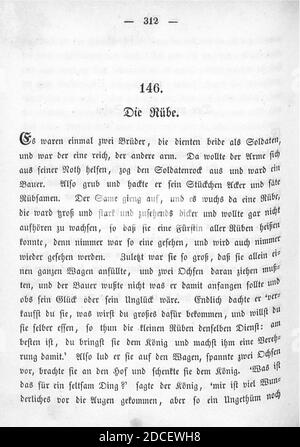 Kinder und Hausmärchen (Grimm) 1850 II 312. Stockfoto