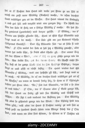 Kinder und Hausmärchen (Grimm) 1850 II 367. Stockfoto