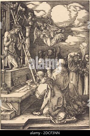 Albrecht Dürer, (Künstler), Deutsch, 1471 - 1528, Messe des heiligen Gregor, 1511, Holzschnitt Stockfoto