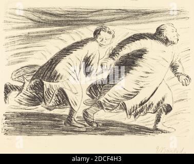 Ernst Barlach, (Künstler), deutsch, 1870 - 1938, The Fugitives, 1916/1917, Lithographie Stockfoto