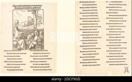 Albrecht Dürer, (Künstler), Deutsch, 1471 - 1528, der Schullehrer, 1510, Holzschnitt Stockfoto