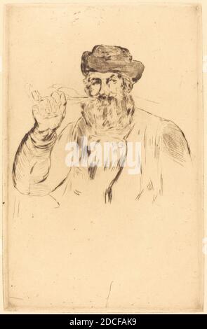 Edouard Manet, (Künstler), französisch, 1832 - 1883, The Smoker (Le fumeur), 1866, Radierung und Trockenpunkt Stockfoto