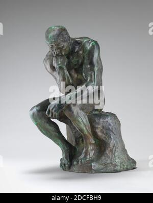 Auguste Rodin, (Bildhauer), französisch, 1840 - 1917, der Denker (Le Penseur), Modell 1880, gegossen 1901, Bronze, insgesamt: 71.5 x 36.4 x 59.5 cm (28 1/8 x 14 5/16 x 23 7/16 Zoll Stockfoto