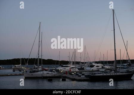 yacht Dock Stockfoto