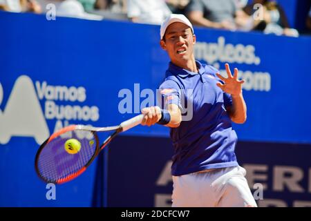 Kei Nishikori (Japan). Argentina Open 2017, Buenos Aires Stockfoto