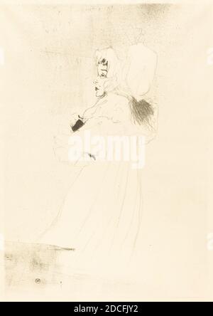 Henri de Toulouse-Lautrec, (Künstler), französisch, 1864 - 1901, Miss May Belfort, große Platte (Miss May Belfort, grande planche), 1895, Lithographie Stockfoto