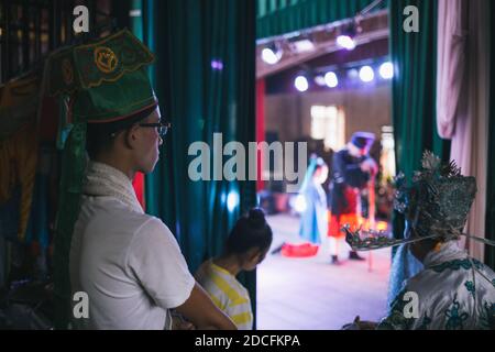 Ningdu Tea Picking Opera, Jingaxi Provinz, China Stockfoto