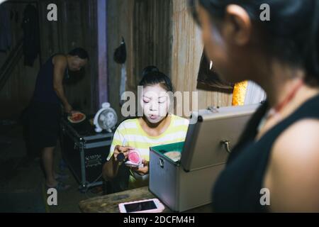 Ningdu Tea Picking Opera, Jingaxi Provinz, China Stockfoto