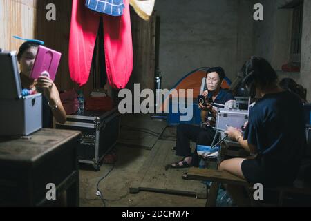 Ningdu Tea Picking Opera, Jingaxi Provinz, China Stockfoto