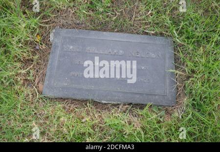 Los Angeles, Kalifornien, USA 19. November 2020 EIN allgemeiner Blick auf die Atmosphäre des Grabes von Sänger Ricky Nelson im Forest Lawn Memorial Park Hollywood Hills am 19. November 2020 in Los Angeles, Kalifornien, USA. Foto von Barry King/Alamy Stockfoto Stockfoto