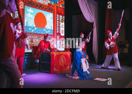 Ningdu Tea Picking Opera, Jingaxi Provinz, China Stockfoto