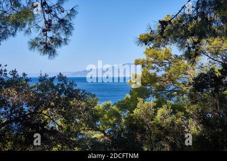 Türkische Riviera. Kumluca Bezirk der Provinz Antalya an der Mittelmeerküste der Türkei Stockfoto