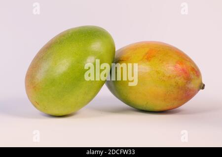 Mango isoliert auf weißem Hintergrund. Stockfoto