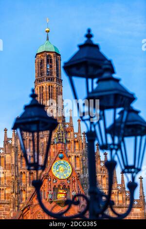 Frauenkirche, Nürnberg, Bayern, Deutschland, Europa Stockfoto