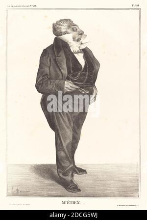 Honoré Daumier, (Künstler), französisch, 1808 - 1879, Charles Guillaume Étienne, La Caricature: pl. 283, (Serie), 1833, Lithographie Stockfoto