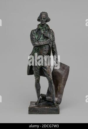 Pierre-Jean David d'Angers, (Künstler), französisch, 1788 - 1856, Thomas Jefferson, Modell 1832-1833, nach 1892 gegossen, Bronze, insgesamt: 38.7 x 16.7 x 12 cm (15 1/4 x 6 9/16 x 4 3/4 Zoll Stockfoto