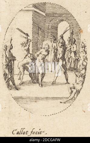 Jacques Callot, (Künstler), Französisch, 1592 - 1635, Krönung mit Dornen, die Geheimnisse der Passion, (Serie), c. 1631, Ätzen Stockfoto