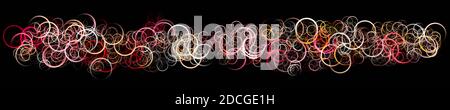 Fantastische Kreis panorama Hintergrund design Illustration Stockfoto