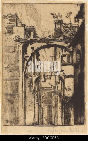 Francis Seymour Haden, (Künstler), Brite, 1818 - 1910, Amalfi, in oder vor 1858, Radierung und Trockenpunkt Stockfoto