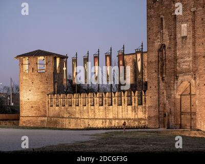Alte Burg Visconti aus dem Mittelalter, Legnano - Italien Stockfoto