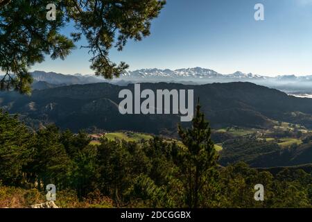 Ein Teil der Picos de Europa in der Provinz Asturien Spanien. Stockfoto