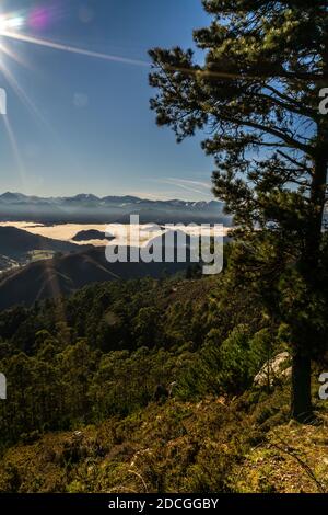 Ein Teil der Picos de Europa in der Provinz Asturien Spanien. Stockfoto