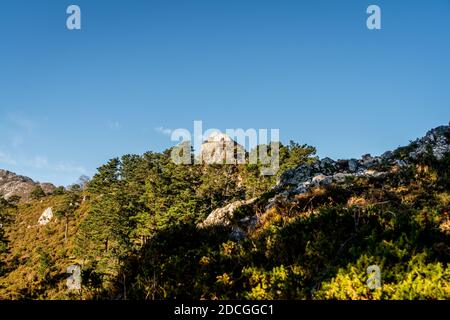 Ein Teil der Picos de Europa in der Provinz Asturien Spanien. Stockfoto