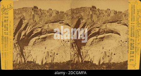 Cochiti, die bemalte Höhle, New Mexico., Brown, William Henry (1928-), Indianer Nordamerikas, Petroglyphen, New Mexico Stockfoto