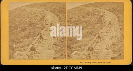 Gleiten Sie hinunter Jacob's Ladder., Kilburn Brothers, New Hampshire, Washington, Mount (N.H Stockfoto