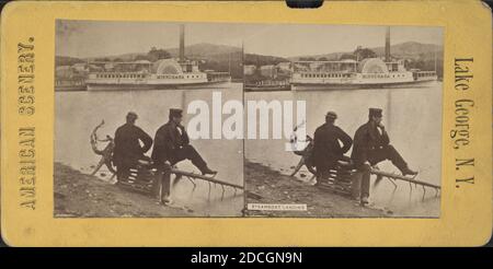 Steamboat 'Minne-ha-ha' Landung., New York (Staat), George, See (N.Y. : See Stockfoto