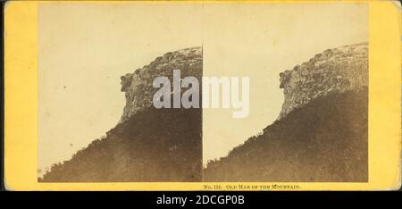 Old man of the Mountain, Franconia Notch, N.H., Soule, John P. (1827-1904), New Hampshire, White Mountains (N.H. und ich Stockfoto