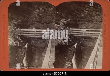 Eingangskaskade, Watkins Glen., Jones, W. S., Fotograf, New York (Bundesstaat), Watkins Glen (N.Y Stockfoto