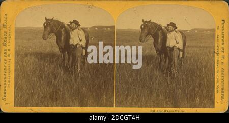 Unser Waggonmeister., Illingworth, W. H. (William H.) (1842-1893), 1874, North Dakota, Black Hills (S.D. und Wyo Stockfoto