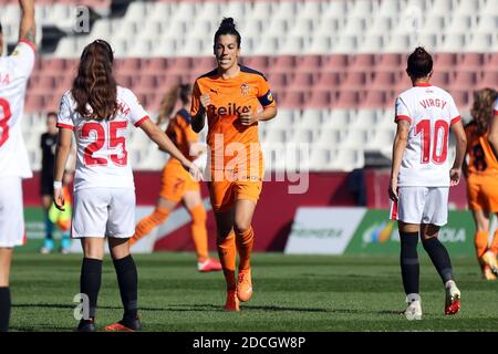 Sevilla, Spanien. November 2020. Marta Carro von Valencia FCF beim Primera Iberdrola Spiel zwischen Sevilla FC und Valencia FCF im Jesus Navas Stadion in Sevilla, Spanien. Quelle: Jose Luis Contreras/DAX/ZUMA Wire/Alamy Live News Stockfoto