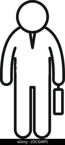 Karriere Headhunter Symbol, skizzieren Stil Stock Vektor