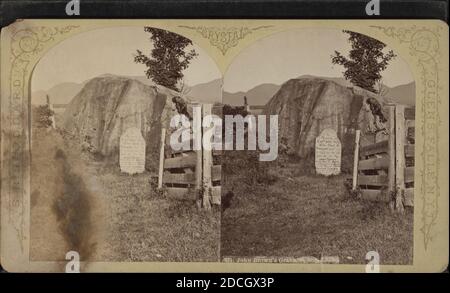 John Brown's Grave, North Elba., Stoddard, Seneca Ray (1844-1917), Brown, John, 1800-1859, Tomb, New York (State), North Elba (N.Y. : Stadt Stockfoto