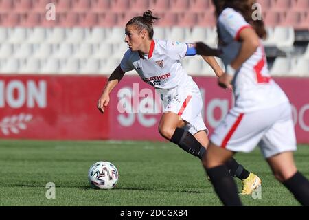 Sevilla, Spanien. November 2020. Spieler des FC Sevilla während des Primera Iberdrola-Spiels zwischen dem FC Sevilla und dem FC Valencia im Stadion Jesus Navas in Sevilla, Spanien. Quelle: Jose Luis Contreras/DAX/ZUMA Wire/Alamy Live News Stockfoto