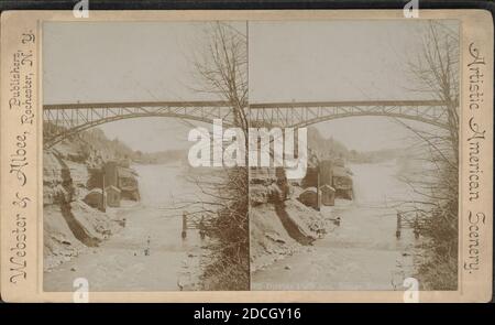 Driving Park Avenue Bridge, Rochester, N.Y., Webster & Albee, 1890, New York (Bundesstaat), Rochester (N.Y Stockfoto