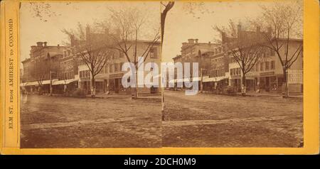 Elm St. von Amherst nach Concord., Neunauge, M. S. (Maurice S.), Straßen, Gebäude, New Hampshire, Manchester (N.H Stockfoto